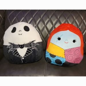 Jack and Sally Squishmallows 12' soft plush squishy toys